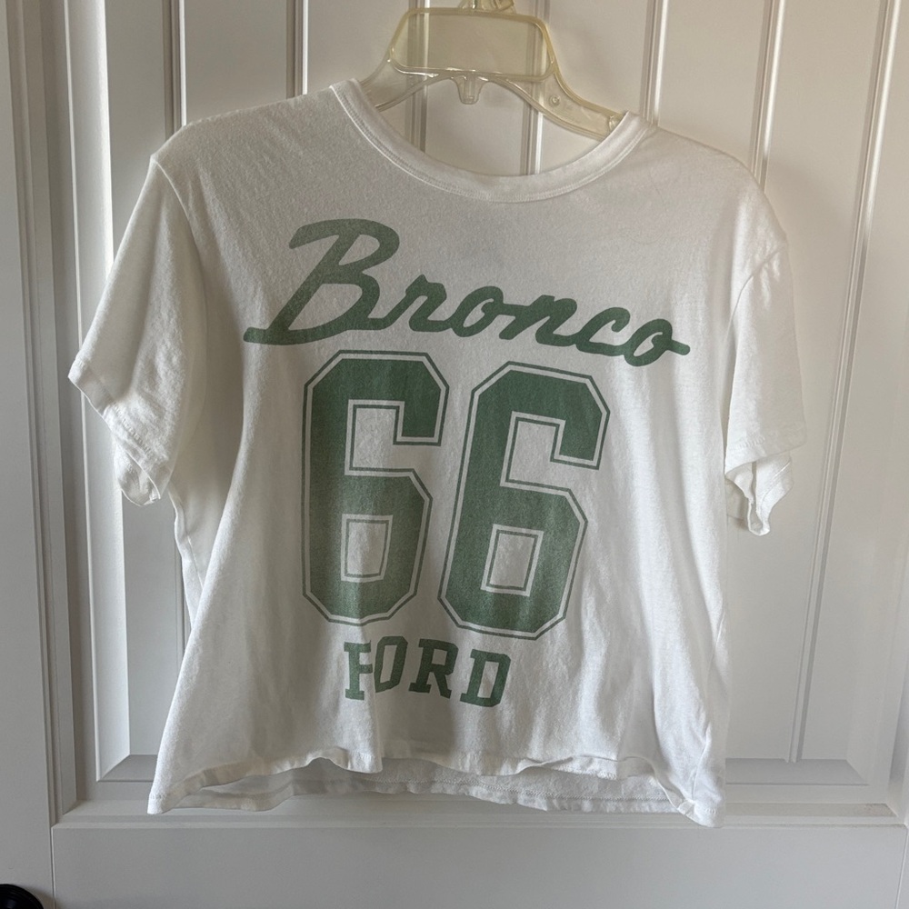 American Eagle Outfitters White Tee with Black Print